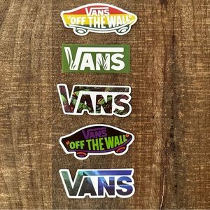 VANS STICKERS 5 UNIQUE STICKERS